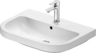 Duravit D-Code Waschtisch 650x460mm, M.Überlauf, mit 1 Hahnloch  2398650000
