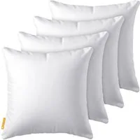 Gentle North Microfaserkissen 4er Set Kissen Basic - in vielen Größen - hoher Komfort, Füllung: 100% Polyester, Seitschläfer, Seitenschläfer, Rückenschläfer, Basic, 4-tlg., Reißverschluss für Füllung - individuell anpassbar - waschbar