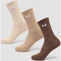 MP Unisex Crew Socks (3 Pack) - Neutral - UK 9-11