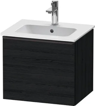 Duravit D-Neo Waschtischunterbau wandhängend Eiche Schwarz Matt 510x402x440 mm - DE42600BD160000 DE42600BD160000