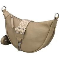 Adel Bags Schultertasche DIANA Halbmond Tasche Leder, Umhängetasche für Damen, Gürteltaschen, echt Leder, Made in Italy