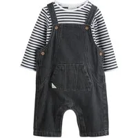 Next Body & Hose Baby Denim-Latzhose und Bodysuit im Set (2-tlg)