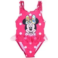Disney Minnie Mouse Badeanzug Badeanzug für Baby Mädchen mit Tüllrock, Rosa oder Pink