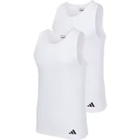 adidas Sportswear Tanktop Active Flex Cotton Ergonomic (2er Pack) mit belüfteter Netzpasse am Rücken, elastisch, Rundhalsausschnitt