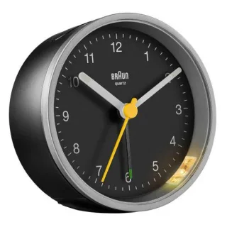 Braun BC 12 SB Quarzwecker silber-schwarz