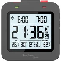 technoline Funkwecker WT 325 Funkwecker mit Temperaturanzeige und Dual-Alarm inkl. Außensender