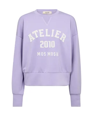 MOS MOSH - MMNima O-LS Sweatshirt violet tulip - Gr. - L