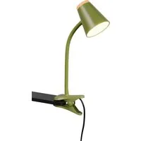 Reality Leuchten LED Klemmtischleuchte PONGO, LED Klemmleuchte mit Kabel und Kippschalter, 4,5W 500 Lumen, Ein-/Ausschalter, LED fest integriert, Warmweiß, 3000K warmweiß, verstellbare Klemmleuchte, Klammer 1-3 cm weit, H.33cm
