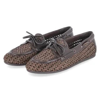 Tamaris Bootsschuhe - Gr. 37 - Braun - Textil & Synthetik