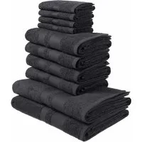 OTTO home Handtuch Set Vanessa, 10-tlg Handtuch-Set, weich, in Standard- und Premium-Qualität, Walkfrottee (Set, 10-St), 100% Baumwolle, Duschtücher, Handtücher, Gästetücher, mit Bordüre