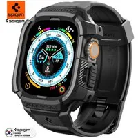 Spigen Smartwatch-Hülle Schutzhülle mit Armband für Apple Watch Ultra 3/2/1 49mm Robust Hülle, Hülle, Armband, Robust, Einfache Installation