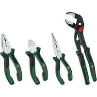 Zangen-Set 1600A02W7K, 4-teilig grün/schwarz