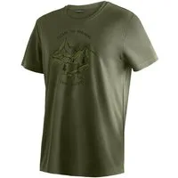 Maier Sports T-Shirt Dieter Print Herren Kurzarmshirt, leichtes Sommer Funktionsshirt, Rundhals, Reg Fit