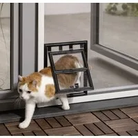 Primaster Katzenklappe Primaster Katzenklappe für Fliegenschutzfenster 24