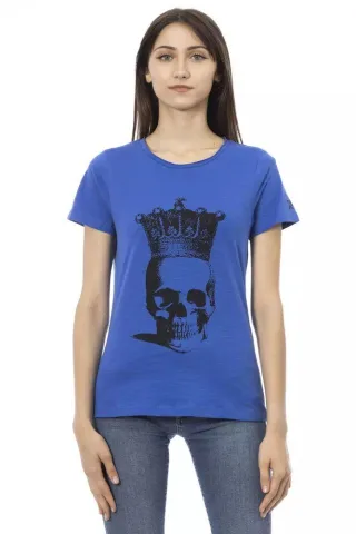 Kronen-Schädel T-Shirt mit kurzen Ärmeln