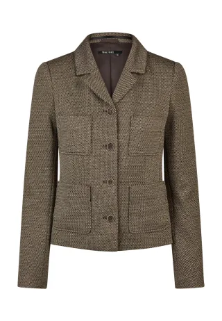 Marc Aurel - Blazer aus multicolor-Jersey hazelnut varied - Gr. - 34