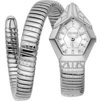 Just Cavalli Time Quarzuhr Gemma JC1L358M0015, Armbanduhr,Damenuhr,Edelstahlband,Kristallsteine