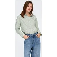 ONLY Hemdbluse ONLOREGON ALVA LS REG SHIRT NOOS WVN Materialmix, regular fit