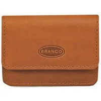 BRANCO Mini Geldbörse Sehr Kleine Geldbörse, Mini Münzbörse Leder Natur-Beige Branco 108