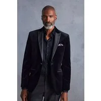 Next Sakko Signature Samt-Blazer aus italienischem Stoff (1-tlg)