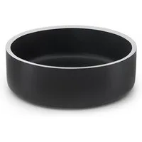 lionto Futternapf aus Edelstahl, robust & hygienisch, schwarz, Edelstahl, rutschfest, langlebig & stilvoll