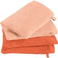 Erwin Müller Waschhandschuh Waschhandschuhe "Bühl" 4er-Pack, Frottier, Walk-Frottier Uni