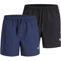 Jack & Jones Badeshorts Herren Badeshorts 2er Pack Polyester