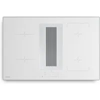 Klarstein Unterbauhaube Wonderglass Serie Wonderglass Velaire Induktion+Abzug 80cm 4 Zonen 8400W 597 m³/h Boost Wonderglass, Einbau-Kochfeld 80 cm autark mit Dunstabzughaube Touch Restwärme