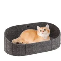 FOUORTUNATE-BEE Tierbett Katzenbett Filzkissen für Katzen im Innenbereich, für Stuhl, Sofa, Fensterbank, Outdoor Nutzung, bequemes Nest