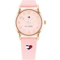 Tommy Hilfiger Quarzuhr GIRLS 1720038, Armbanduhr, Kinderuhr, Mädchen, analog, Silikonarmband, Geschenkidee