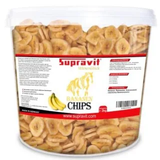 Supravit Bananenchips 2kg Eimer Pferdeleckerli