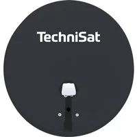 TechniSat TECHNITENNE 60 mit Twin-LNB Sat-Spiegel (60 cm, Stahl, Twin-LNB für 2 Teilnehmer, Ultra-HD-kompatibel, inkl. Masthalterung)