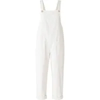WENOR Latzhose Leinen Jumpsuit mit Taschen, verstellbar, Overall Look, Gr. 34–46 Naturfaser, Träger mit 3-fach Knopfverstellung