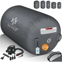 KESSER Gymnastikmatte, Aufblasbare Air Roll Airtrack, Gymnastik-Rolle inkl. Tragetasche