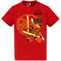 LEGO® kidswear T-Shirt LEGO ® Ninjago Kinder T-Shirt Rot Jungen + Mädchen 98 - 128 Ninjago Lizensierter Original Druck