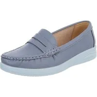 Ital-Design Elegante Damen Mokassins mit optimalem Tragekomfort Slipper (91261634) ultraleichte und komfortable sohle