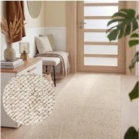 ELLE DECORATION Teppich Rocco, rechteckig, Höhe: 10 mm, Läufer, waschbar, Wohnzimmer, Esszimmer, Woll-Optik