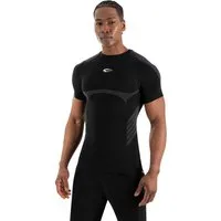 Smilodox T-Shirt Carnos, Compression Shirt Herren, Gymshirt, Seamless, Training Compression Fit, Seamless, atmungsaktiv, Body Mapping, Stretch