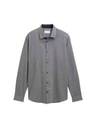 Tom Tailor - Regular Fit Hemd aus Baumwolle navy small design - Gr. - XXL