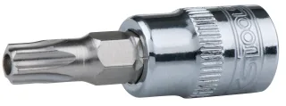 KS Tools 1/4" CHROMEplus Bit-Stecknuss Torx mit Stirnlochbohrung - 918.1473