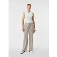 comma Chinos Hose Elegante Marlenehose aus leichtem Flanell