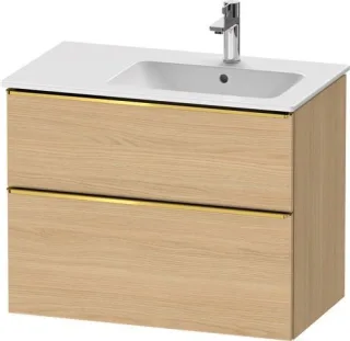 Duravit D-Neo Waschtischunterbau wandhängend Natur Eiche Matt 810x462x625 mm - DE4367034300000 DE4367034300000
