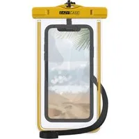 EAZY CASE Handyhülle Universale Unterwasser-Tasche für viele Modelle 3,5 - 6,7 Zoll, wasserdichte Handytasche Unterwasser Fotos Tauchen Schutz Gelb Dunkel