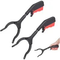 LuxusKollektion Greifzange 2er Set Müllgreifer 30cm Kinder Senioren Greifzange Müllsammelzange