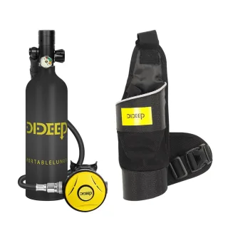 [EU Direct] DIDEEP Portable 1L Mini ScubaAir Oxygen Tank Underwater Diving Set/Equipment Oxygen Cylinder Snorkel Equip
