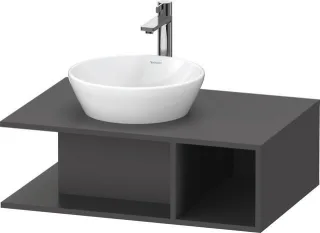 Duravit D-Neo Konsolenwaschtischunterbau wandhängend Graphit Matt 800x550x260 mm - DE492804949 DE492804949