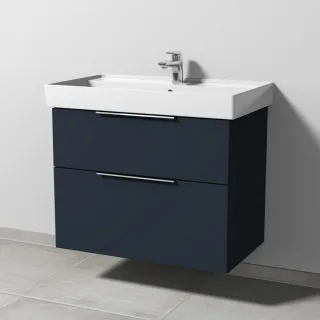 Sanipa 3way Waschtischunterbau zu Villeroy & Boch Collaro Waschtisch mit 2 Auszügen, Marine-Matt UP8361R