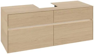 Villeroy & Boch Waschtischunterschrank Collaro C100B0 1400x548x500mm mit Beleuchtung Nordic Oak C100B0VJ