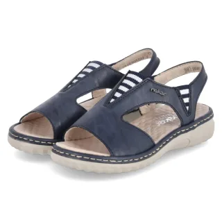 Rieker Sandalen - Gr. 42 - Blau - Synthetik