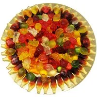 Fruchtgummi Bären & Co. Süßigkeit, Fruchtgummi Pizza Frutti de Mare Zuckerfrei im Pizzakarton 500g